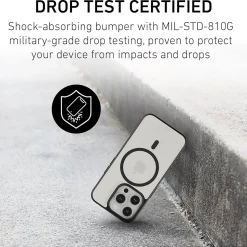 PEEL Bumper Series MagSafe Phone Case for iPhone 15 Pro Case, Shock Absorbing, Black (I15_PRO_BUMPER_BLACK)