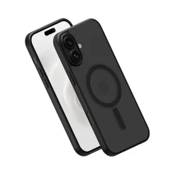 PEEL Bumper Series MagSafe Phone Case for iPhone 16 Plus Case, Shock Absorbing, Black (i16_PLS_BMP_BLK)