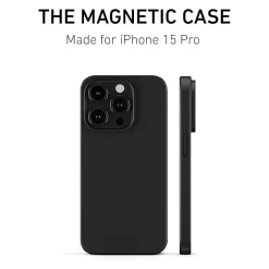 PEEL Magnetic MagSafe Phone Case for iPhone 15 Pro, Black (I15 PRO MAGSAFE BLAC)