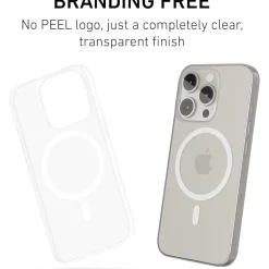 PEEL Magnetic Thin Series MagSafe Phone Case for iPhone 15 Pro Case, Clear (I15 PRO MAGSAFE CLEA)