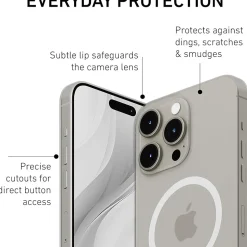 PEEL Magnetic Thin Series MagSafe Phone Case for iPhone 15 Pro Max Case, Clear (I15 PROMAX MAGSAFE C)