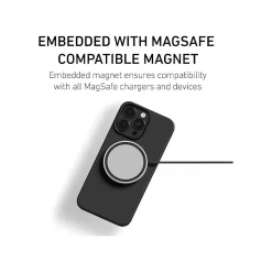 PEEL Magnetic Thin Series MagSafe Phone Case for iPhone 15 Pro Max Case, Black (I15 PROMAX MAGSAFE B)