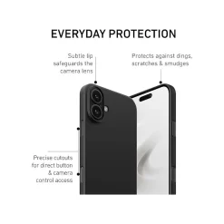 PEEL Magnetic Thin Series MagSafe Phone Case for iPhone 16 Case, Black (I16_STD_MAG_BLK)