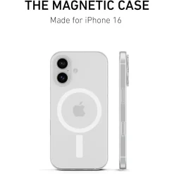 PEEL Magnetic Thin Series MagSafe Phone Case for iPhone 16 Case, Clear (I16_STD_MAG_CLR)