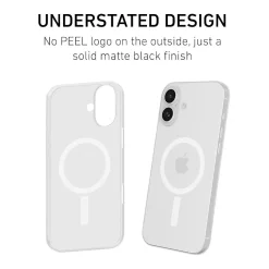 PEEL Magnetic Thin Series MagSafe Phone Case for iPhone 16 Plus Case, Clear (I16_PLS_MAG_CLR)