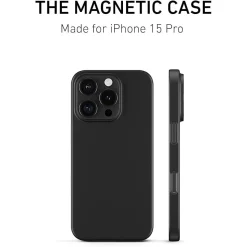PEEL Magnetic Thin Series MagSafe Phone Case for iPhone 16 Pro Case, Black (I16_PRO_MAG_BLK)