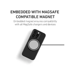PEEL Magnetic Thin Series MagSafe Phone Case for iPhone 16 Pro Case, Black (I16_PRO_MAG_BLK)