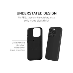 PEEL Magnetic Thin Series MagSafe Phone Case for iPhone 16 Pro Case, Black (I16_PRO_MAG_BLK)