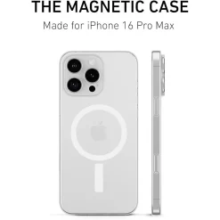PEEL Magnetic Thin Series MagSafe Phone Case for iPhone 16 Pro Max Case, Clear (I16_PMX_MAG_CLR)