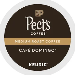 Peet's Coffee Café Domingo Coffee Keurig® K-Cup® Pods, Medium Roast, 22/Box (6543)