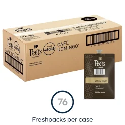 Peet's Coffee Cafe Domingo Coffee Flavia Freshpack, Medium Roast, 76/Carton (LPC00262)