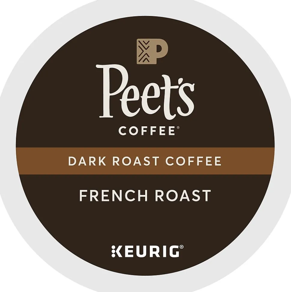 Peet's Coffee French Roast Coffee Keurig® K-Cup® Pods, Dark Roast, 22/Box (6545XX)