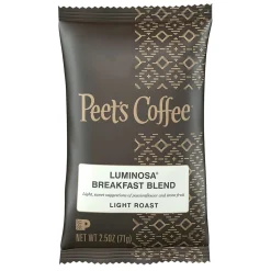 Peet's Coffee Luminosa Breakfast Blend Ground Coffee, Light Roast, 2.5 oz (PCE01337)