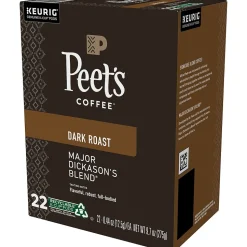 Peet's Coffee Major Dickason's Blend Coffee Keurig® K-Cup® Pods, Dark Roast, 88/Carton (65470)