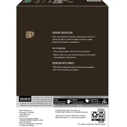 Peet's Coffee Vanilla Coffee, Keurig K-Cup Pod, Light Roast, 88/Carton (5000376697CT)