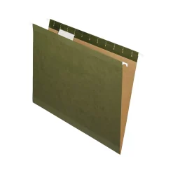 Pendaflex 100% Recycled Hanging File Folders, Letter Size, Standard Green, 25/Box (PFX RCY4152 1/5 SGR)