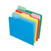 Pendaflex Basic File Folders, 1/3 Cut Tab, Letter Size, Red/Blue/Green/Yellow, 36/Pack (PFX 03086)
