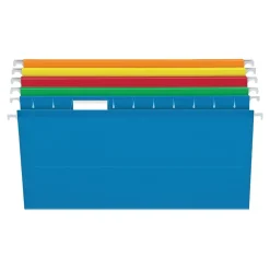 Pendaflex Box Bottom Hanging File Folders, Letter Size, Assorted Colors, 25/Box (PFX 04152x2 ASST)