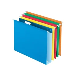Pendaflex Box Bottom Hanging File Folders, Letter Size, Assorted Colors, 25/Box (PFX 04152x2 ASST)