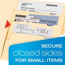 Pendaflex Divide It Up® File Folders, Letter Size, Manila, 12/Pack (10771)