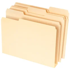 Pendaflex Double Stuff® 3-Tab File Folder, Letter Size, Manila, 50/Box (ESS54459)