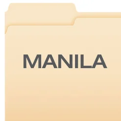 Pendaflex Double Stuff® 3-Tab File Folder, Letter Size, Manila, 50/Box (ESS54459)