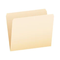 Pendaflex Essentials File Folder, Straight Cut, Letter Size, Manila, 100/Box (752)