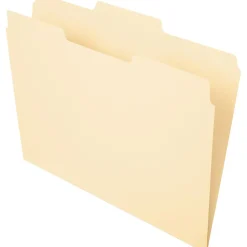 Pendaflex Essentials File Folder, 1/3-Cut Tab, Center Position, Letter Size, Manila, 100/Box (PFX 752 1/3-2)