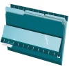 Pendaflex File Folder, 3 Tab, Letter Size, Teal, 100/Box (PFX 4210 1/3 TEA)