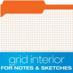 Pendaflex File Folder, 1-Tab, Legal Size, Orange, 100/Box (R153 1/3 ORA)