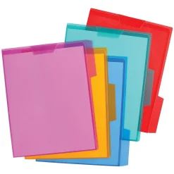 Pendaflex File Folder, 1-Tab, Letter Size, Assorted, 5/Pack (E85015)