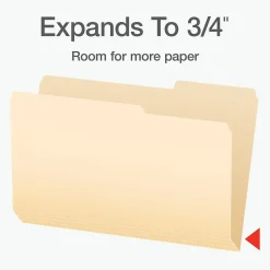 Pendaflex File Folder, 1-Tab, Legal Size, Manila, 100/Box (1006983)