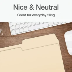 Pendaflex File Folder, 1-Tab, Legal Size, Manila, 100/Box (1006983)