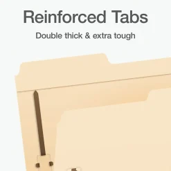 Pendaflex File Folder, 1-Tab, Letter Size, Manila, 50/Box (1006993)