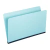 Pendaflex File Folders, Straight-Cut Tab, Legal Size, Blue, 100/Box (9300)