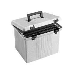 Pendaflex Hanging File Box, Letter Size, Granite (PFX 41747)