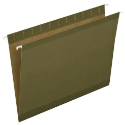 Pendaflex Hanging File Folder, 5-Tab, Letter Size, Green, 25/Box (PFX 4152)
