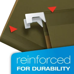 Pendaflex Hanging File Folder, 5-Tab, Letter Size, Green, 25/Box (PFX 4152)