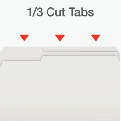 Pendaflex Heavy Duty File Folder, 1/3-Cut Tab, Legal Size, 100/Box (1007034)