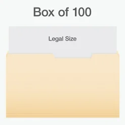Pendaflex Heavy Duty File Folder, 1-Tab, Legal Size, 100/Box (1007056)