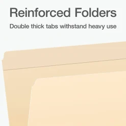 Pendaflex Heavy Duty File Folder, Straight Cut, Legal Size, 100/Box (1007057)