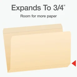 Pendaflex Heavy Duty File Folder, Straight Cut, Legal Size, 100/Box (1007057)