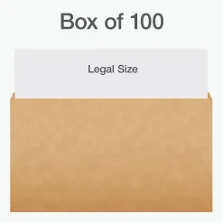 Pendaflex Heavy Duty File Folder, Straight Cut, Legal Size, Kraft, 100/Box (1007137)