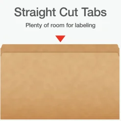 Pendaflex Heavy Duty File Folder, Straight Cut, Legal Size, Kraft, 100/Box (1007137)