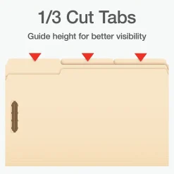 Pendaflex Heavy Duty File Folder, 1-Tab, Legal Size, Manila, 50/Box (1007063)