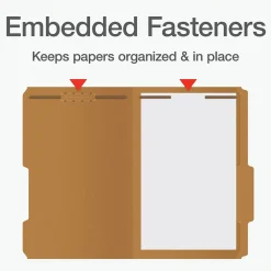 Pendaflex Heavy Duty File Folder, 1-Tab, Legal Size, Brown Kraft, 50/Box (1007044)