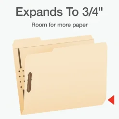 Pendaflex Heavy Duty File Folder, 1-Tab, Letter Size, Manila, 50/Box (1006994)