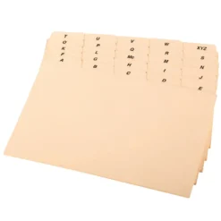 Pendaflex Index Card Dividers for 4" x 6" Cards, Manila, 25/Set (B6425)