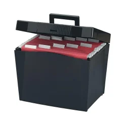 Pendaflex Portable Hanging File Box, Letter Size, Black (PFX 20861)