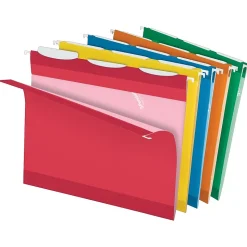 Pendaflex Ready-Tab 10 Premium Reinforced Hanging File Folder, 3-Tab, Letter, Assorted Colors, 25/Box (42621)